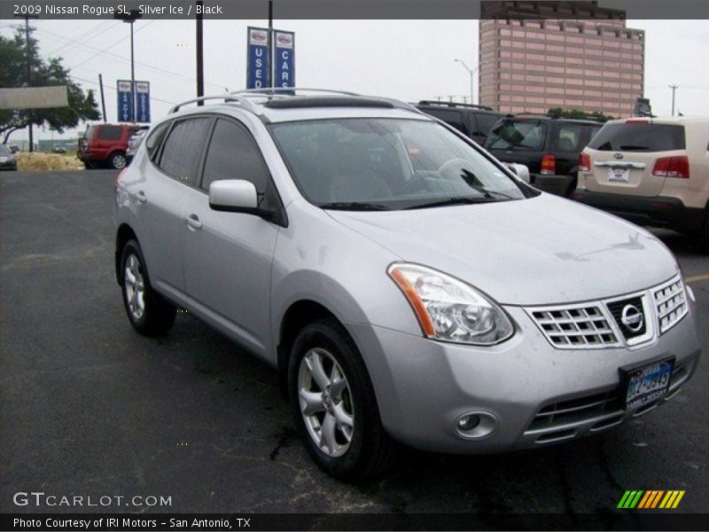 Silver Ice / Black 2009 Nissan Rogue SL