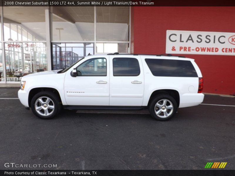 Summit White / Light Titanium/Dark Titanium 2008 Chevrolet Suburban 1500 LTZ 4x4