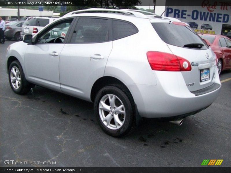 Silver Ice / Black 2009 Nissan Rogue SL