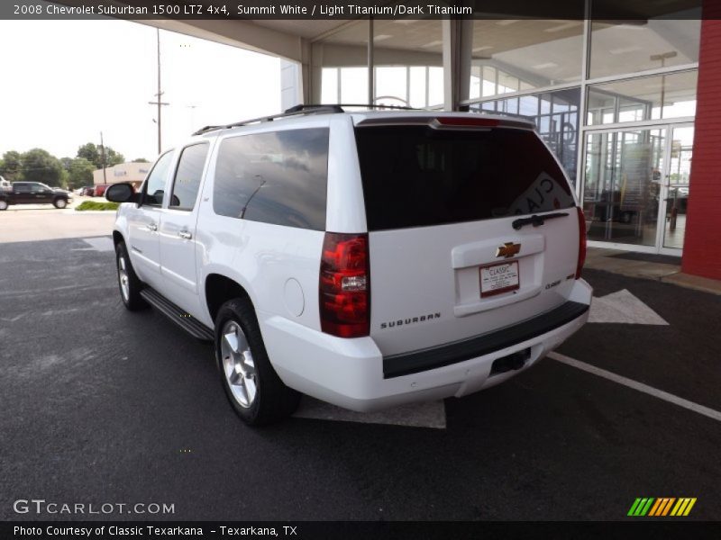 Summit White / Light Titanium/Dark Titanium 2008 Chevrolet Suburban 1500 LTZ 4x4