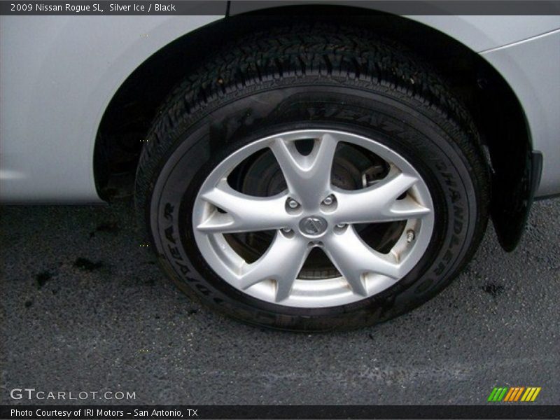Silver Ice / Black 2009 Nissan Rogue SL