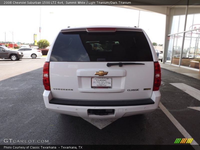 Summit White / Light Titanium/Dark Titanium 2008 Chevrolet Suburban 1500 LTZ 4x4