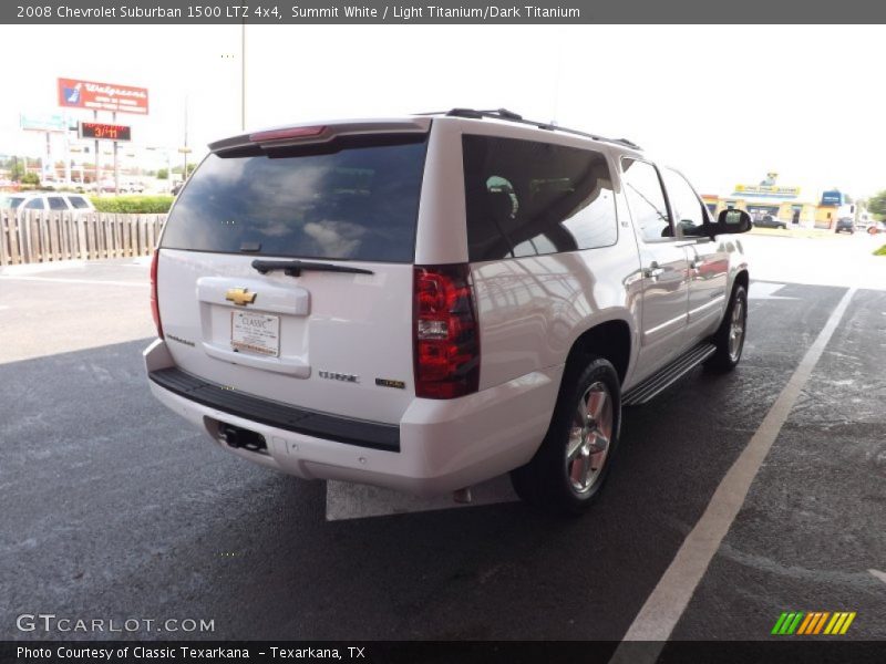 Summit White / Light Titanium/Dark Titanium 2008 Chevrolet Suburban 1500 LTZ 4x4