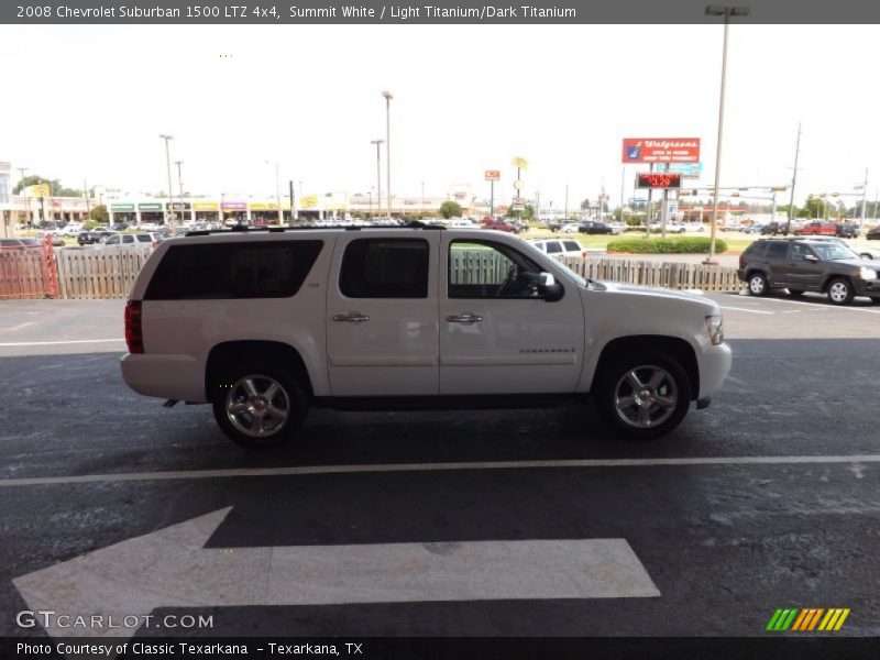Summit White / Light Titanium/Dark Titanium 2008 Chevrolet Suburban 1500 LTZ 4x4