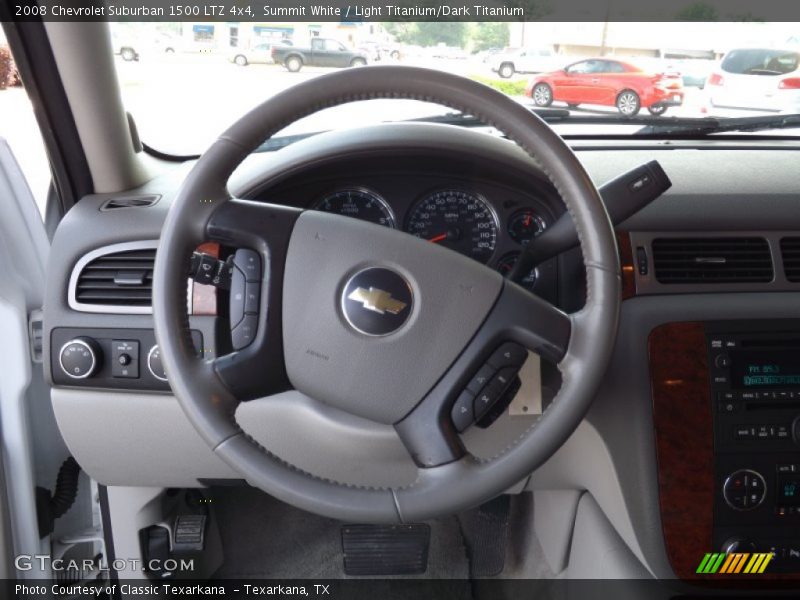 Summit White / Light Titanium/Dark Titanium 2008 Chevrolet Suburban 1500 LTZ 4x4