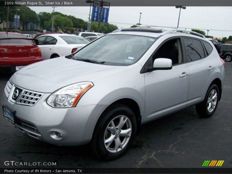 Silver Ice / Black 2009 Nissan Rogue SL
