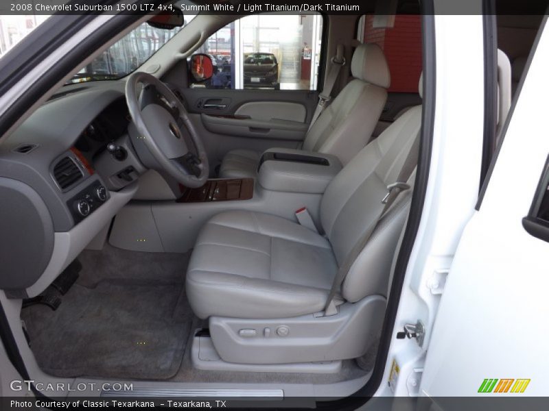Summit White / Light Titanium/Dark Titanium 2008 Chevrolet Suburban 1500 LTZ 4x4