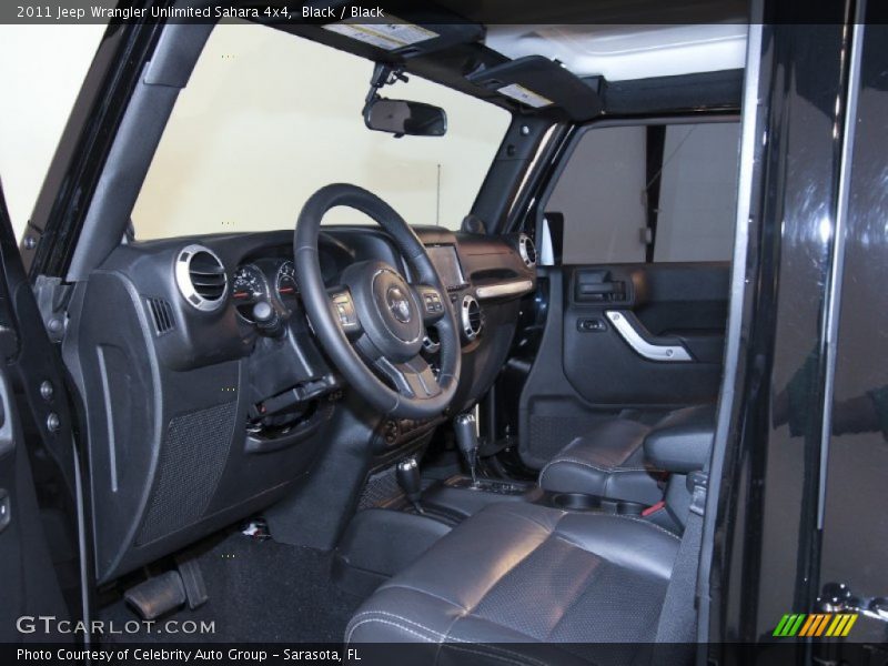 Black / Black 2011 Jeep Wrangler Unlimited Sahara 4x4