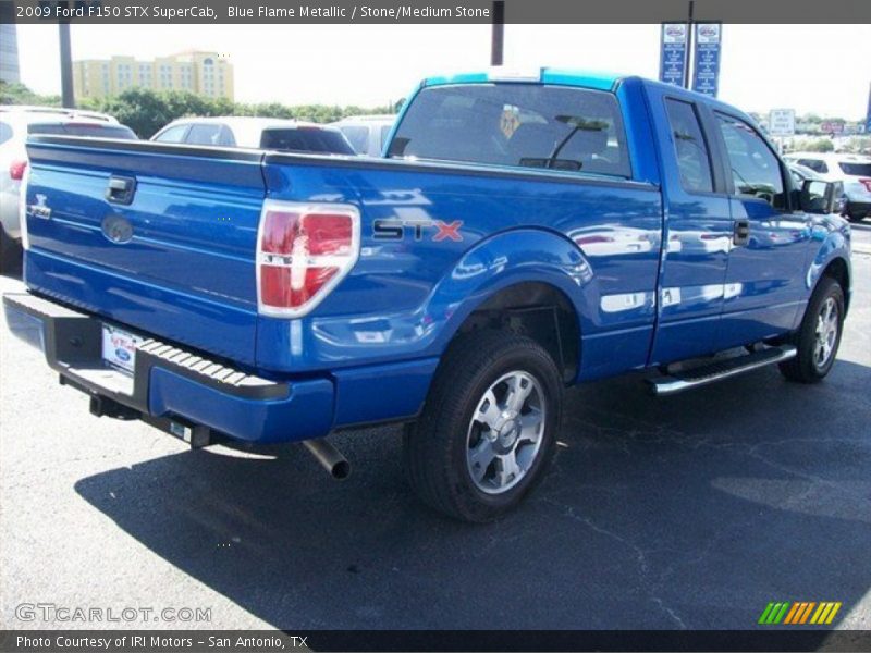 Blue Flame Metallic / Stone/Medium Stone 2009 Ford F150 STX SuperCab