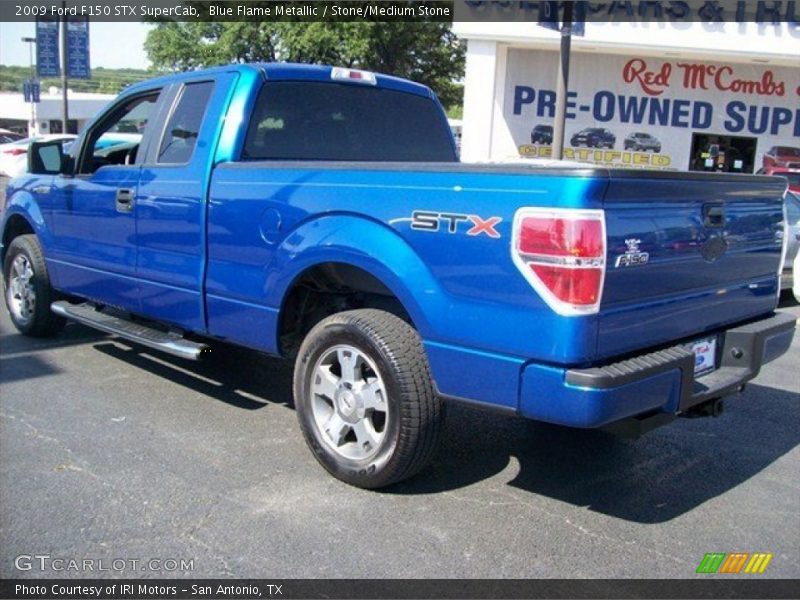 Blue Flame Metallic / Stone/Medium Stone 2009 Ford F150 STX SuperCab
