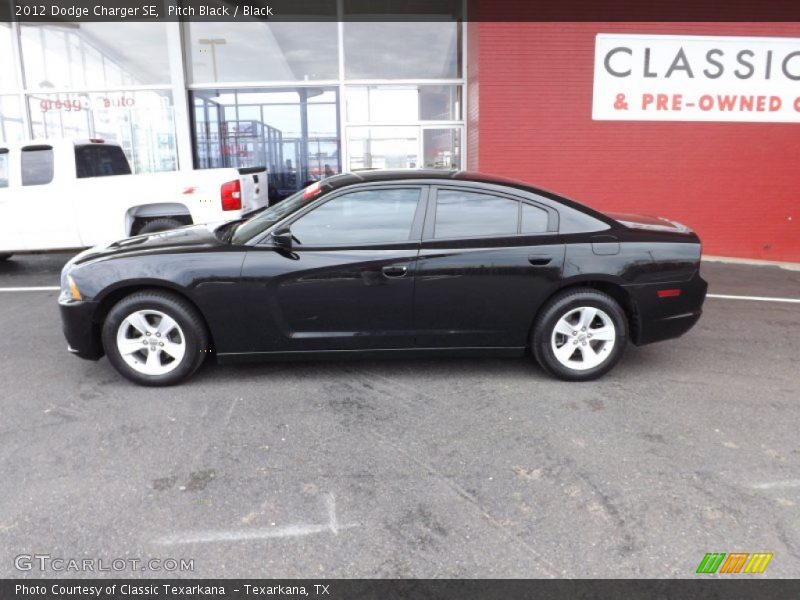 Pitch Black / Black 2012 Dodge Charger SE