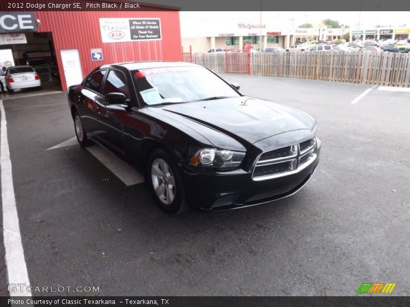 Pitch Black / Black 2012 Dodge Charger SE