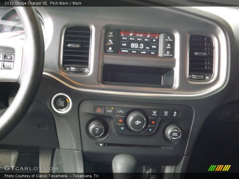 Pitch Black / Black 2012 Dodge Charger SE