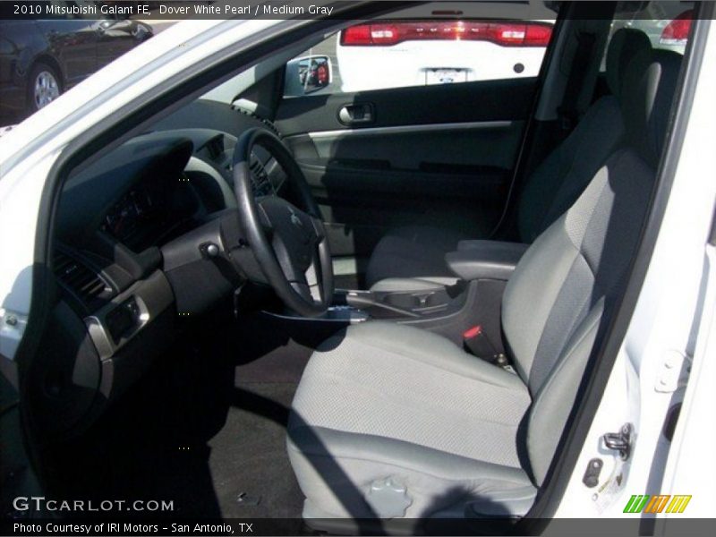 Dover White Pearl / Medium Gray 2010 Mitsubishi Galant FE