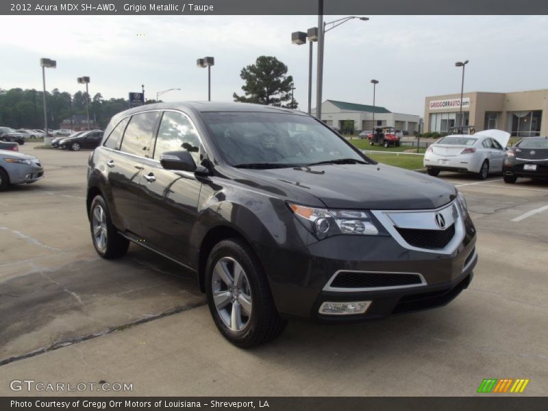 Grigio Metallic / Taupe 2012 Acura MDX SH-AWD