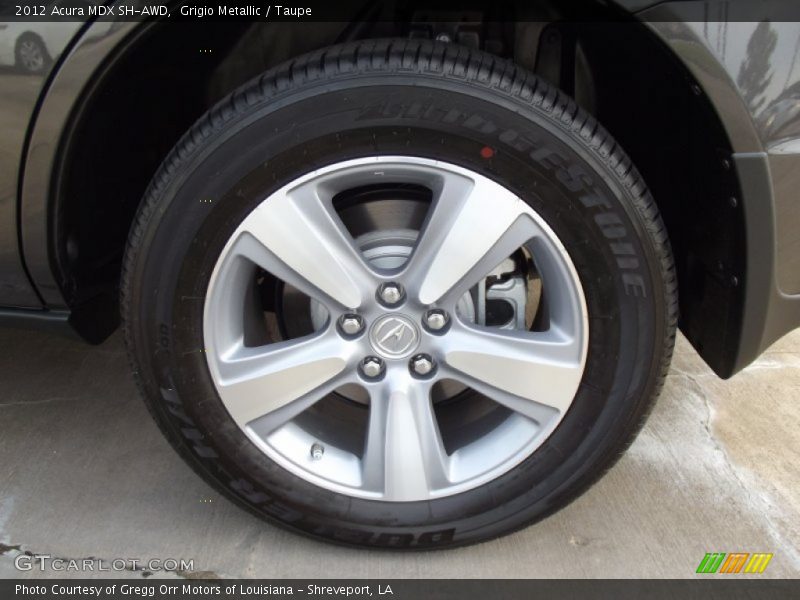 Grigio Metallic / Taupe 2012 Acura MDX SH-AWD