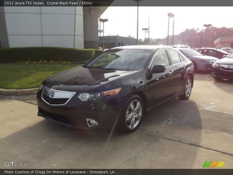 Crystal Black Pearl / Ebony 2012 Acura TSX Sedan
