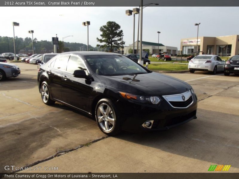 Crystal Black Pearl / Ebony 2012 Acura TSX Sedan