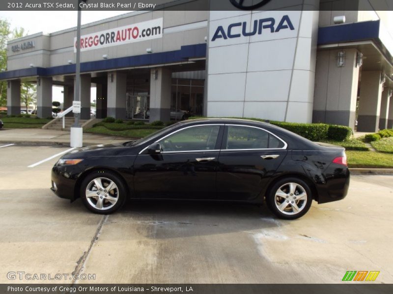 Crystal Black Pearl / Ebony 2012 Acura TSX Sedan