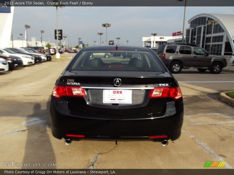 Crystal Black Pearl / Ebony 2012 Acura TSX Sedan