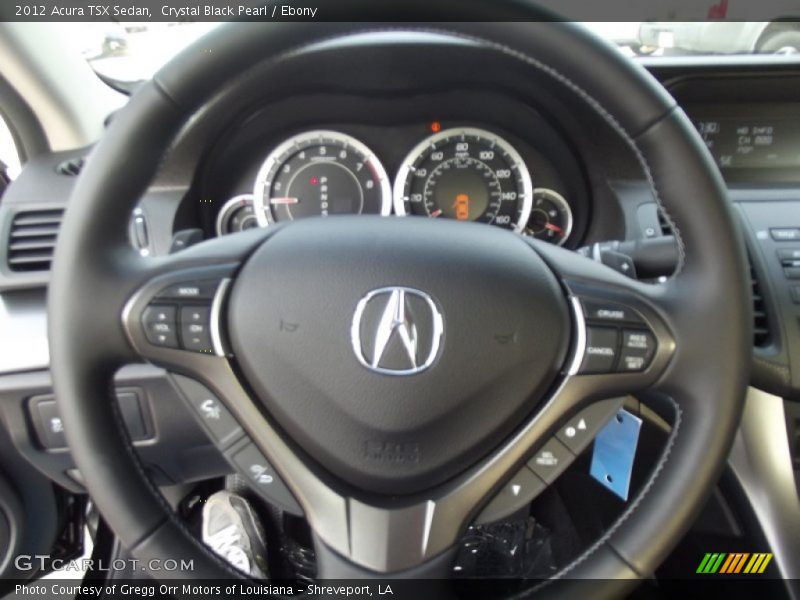 Crystal Black Pearl / Ebony 2012 Acura TSX Sedan