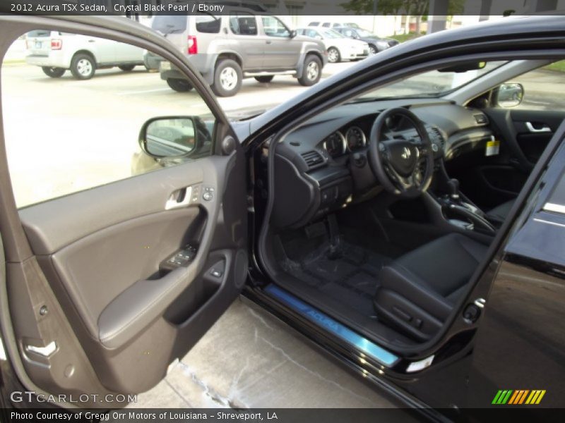 Crystal Black Pearl / Ebony 2012 Acura TSX Sedan