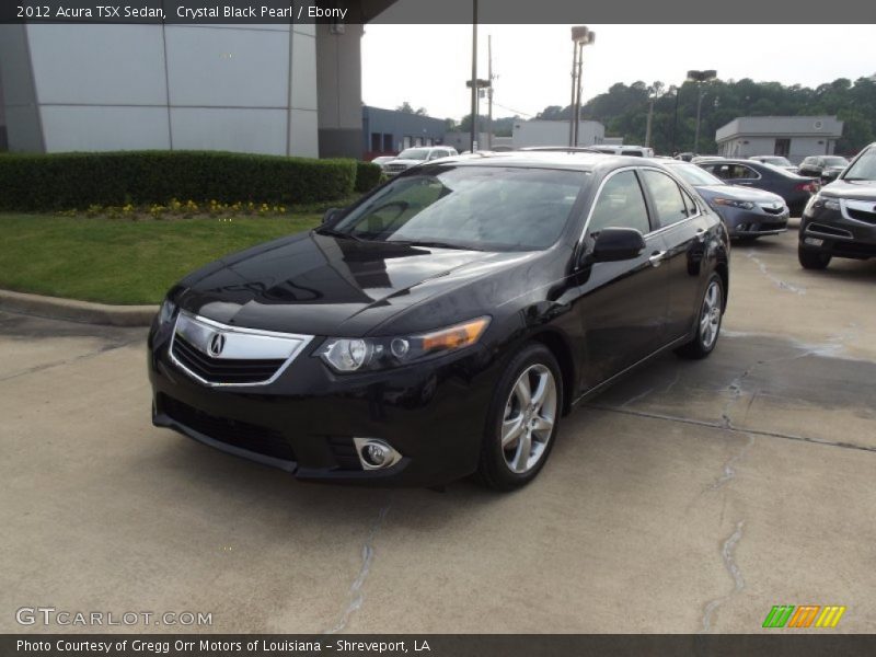 Crystal Black Pearl / Ebony 2012 Acura TSX Sedan