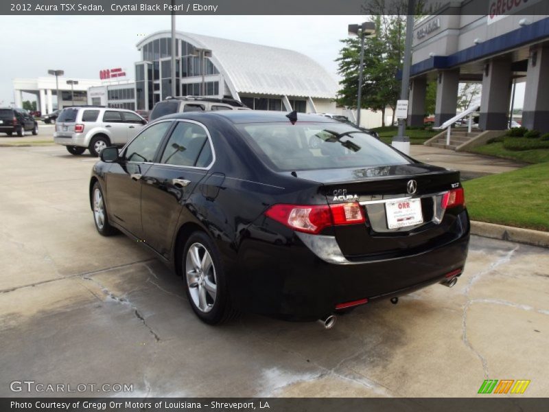 Crystal Black Pearl / Ebony 2012 Acura TSX Sedan