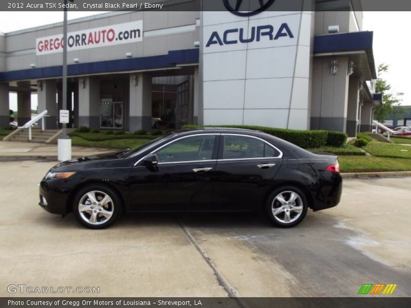 Crystal Black Pearl / Ebony 2012 Acura TSX Sedan