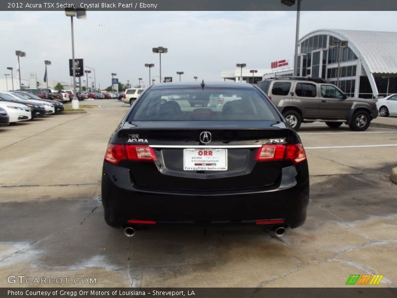 Crystal Black Pearl / Ebony 2012 Acura TSX Sedan