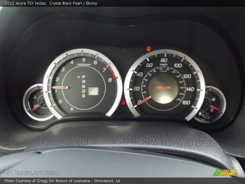 Crystal Black Pearl / Ebony 2012 Acura TSX Sedan
