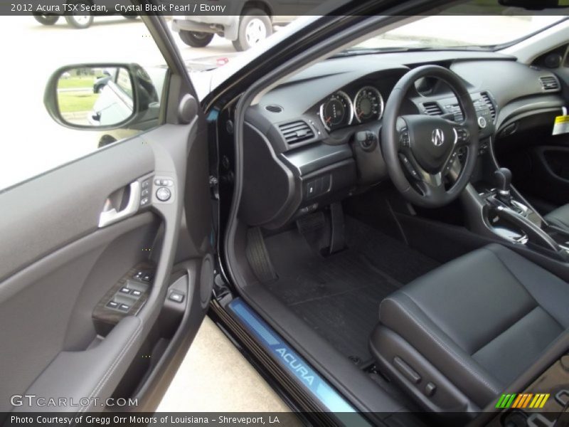 Crystal Black Pearl / Ebony 2012 Acura TSX Sedan