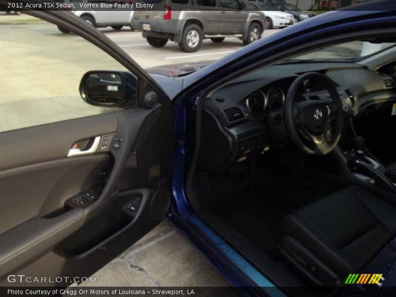 Vortex Blue Pearl / Ebony 2012 Acura TSX Sedan