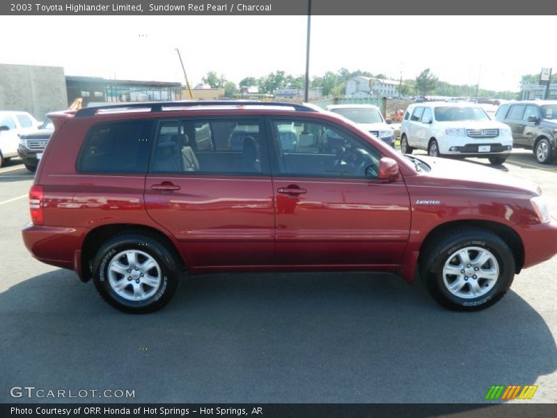 Sundown Red Pearl / Charcoal 2003 Toyota Highlander Limited