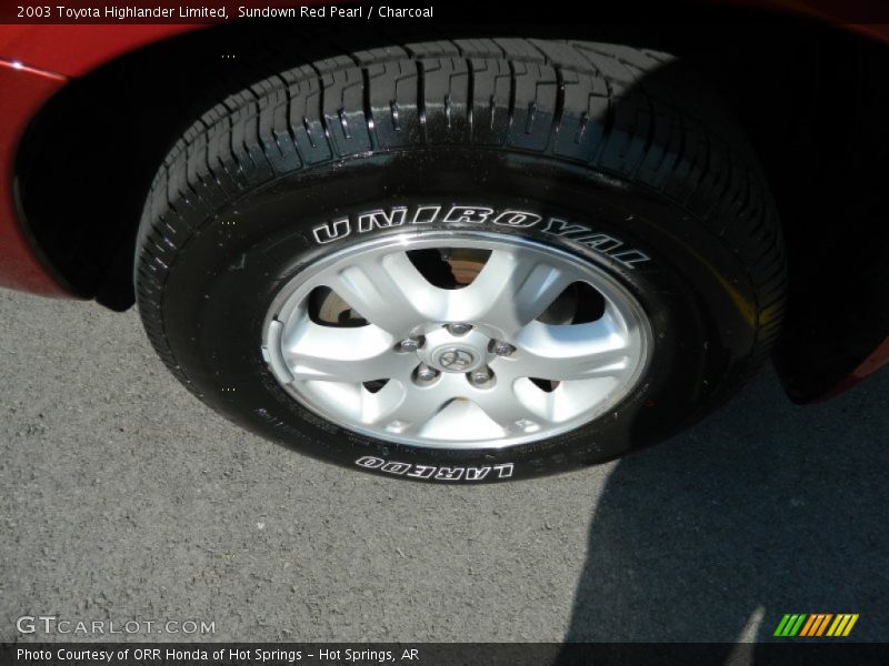 Sundown Red Pearl / Charcoal 2003 Toyota Highlander Limited