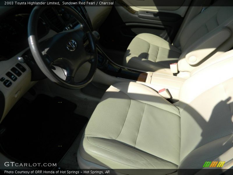 Sundown Red Pearl / Charcoal 2003 Toyota Highlander Limited