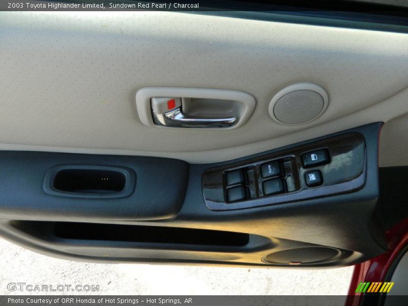 Sundown Red Pearl / Charcoal 2003 Toyota Highlander Limited