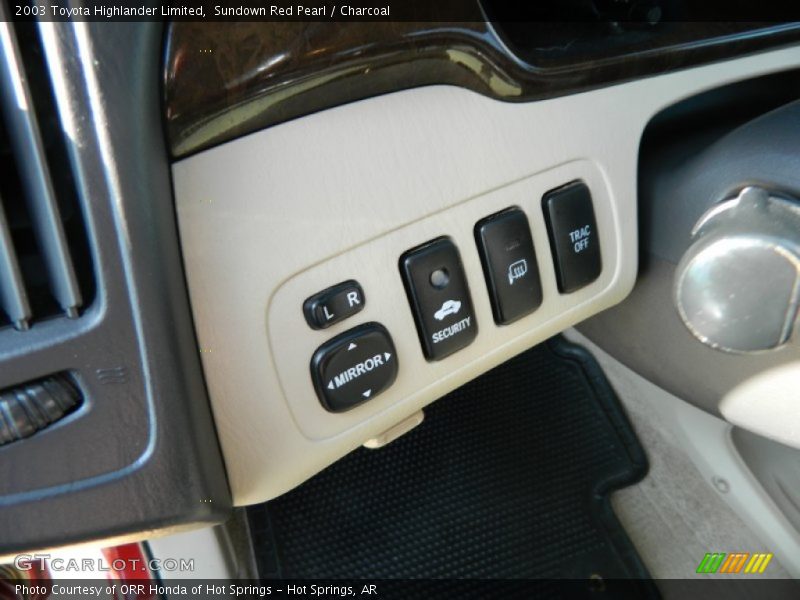 Sundown Red Pearl / Charcoal 2003 Toyota Highlander Limited