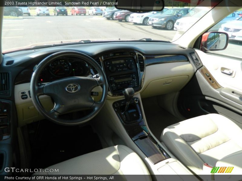 Sundown Red Pearl / Charcoal 2003 Toyota Highlander Limited