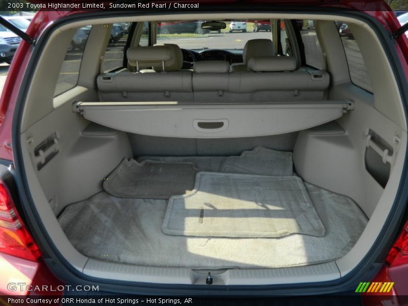 Sundown Red Pearl / Charcoal 2003 Toyota Highlander Limited
