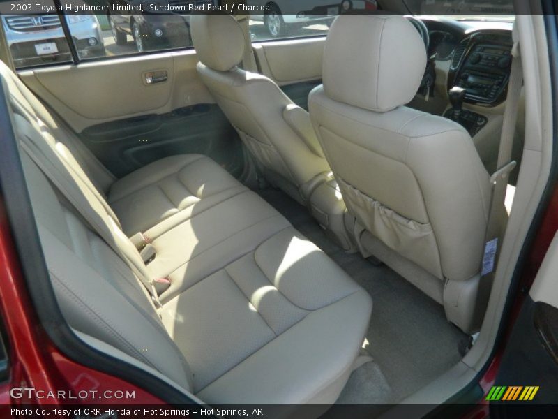 Sundown Red Pearl / Charcoal 2003 Toyota Highlander Limited