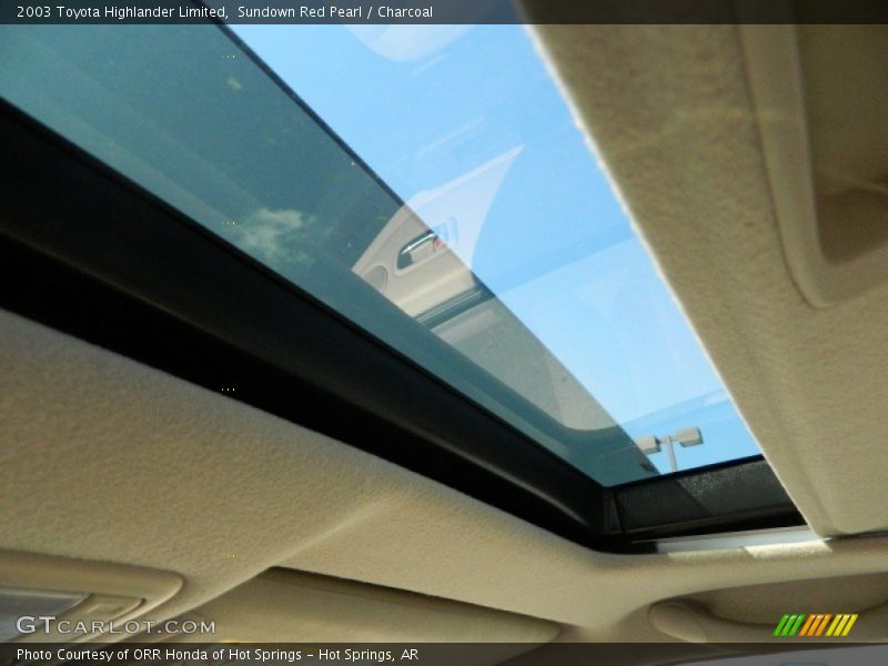 Sundown Red Pearl / Charcoal 2003 Toyota Highlander Limited