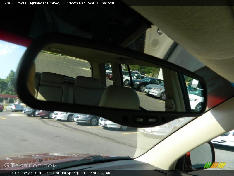 Sundown Red Pearl / Charcoal 2003 Toyota Highlander Limited