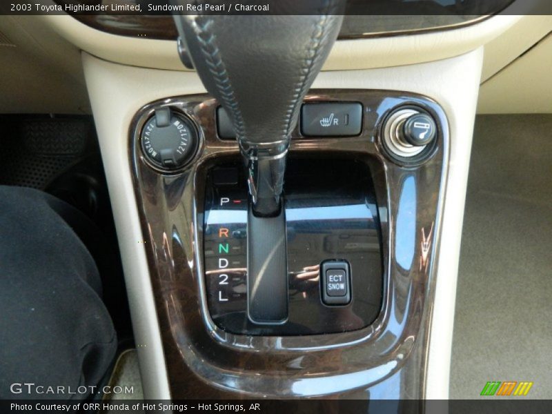 Sundown Red Pearl / Charcoal 2003 Toyota Highlander Limited