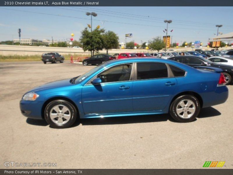 Aqua Blue Metallic / Neutral 2010 Chevrolet Impala LT