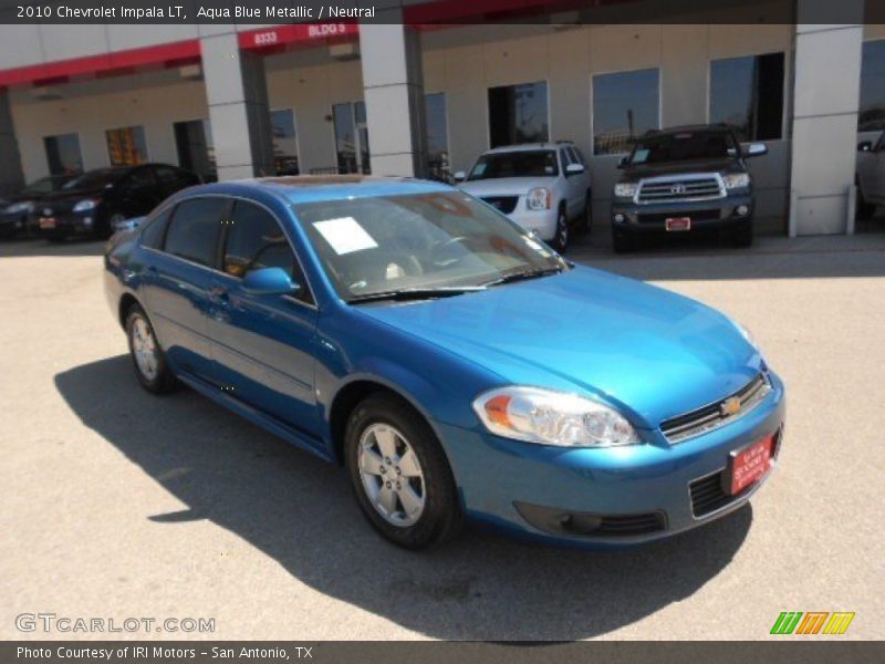 Aqua Blue Metallic / Neutral 2010 Chevrolet Impala LT