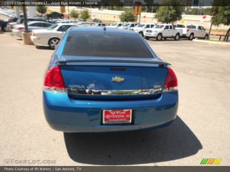 Aqua Blue Metallic / Neutral 2010 Chevrolet Impala LT