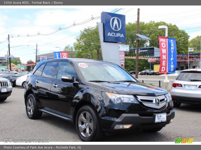 Formal Black / Ebony 2009 Acura MDX