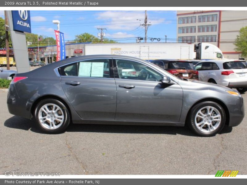 Polished Metal Metallic / Taupe 2009 Acura TL 3.5