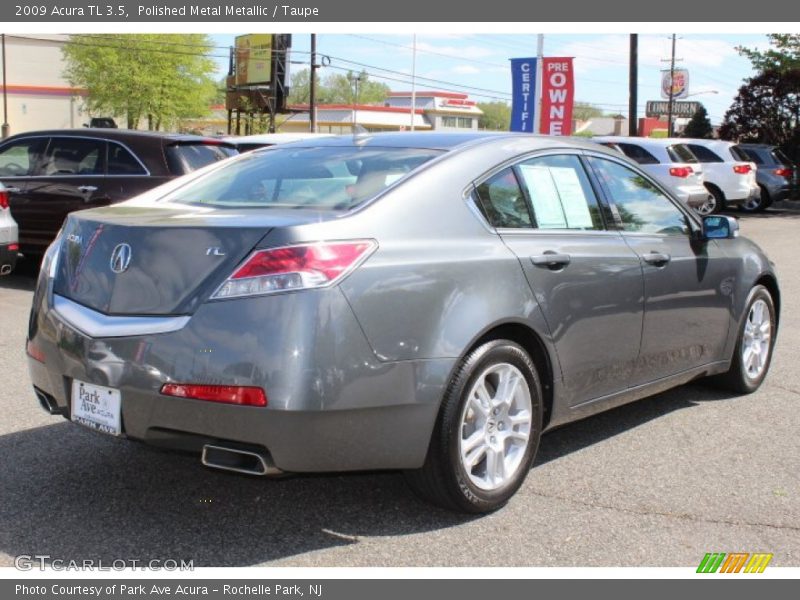 Polished Metal Metallic / Taupe 2009 Acura TL 3.5